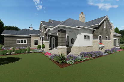 Craftsman House Plan #425-00021 Elevation Photo