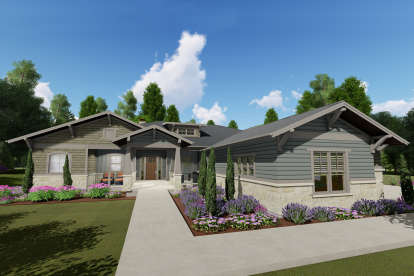 Craftsman House Plan #425-00022 Elevation Photo