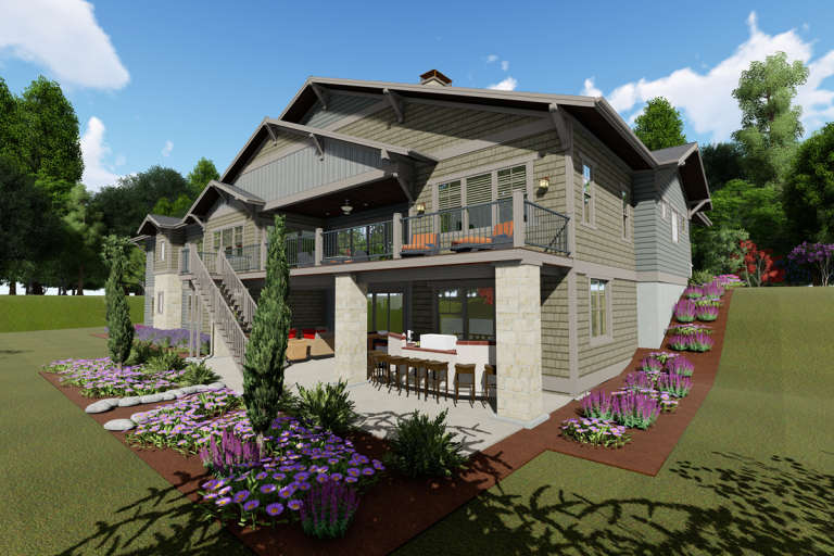 Craftsman House Plan #425-00022 Elevation Photo
