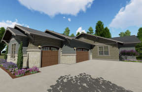 Craftsman House Plan #425-00022 Elevation Photo