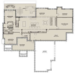 Basement for House Plan #425-00022