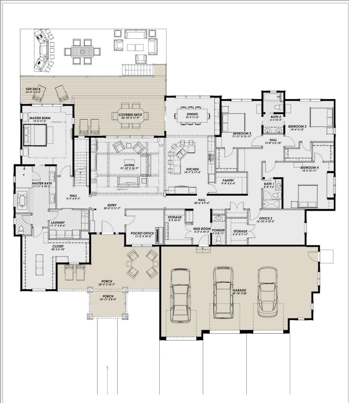 Main Floor for House Plan #425-00023