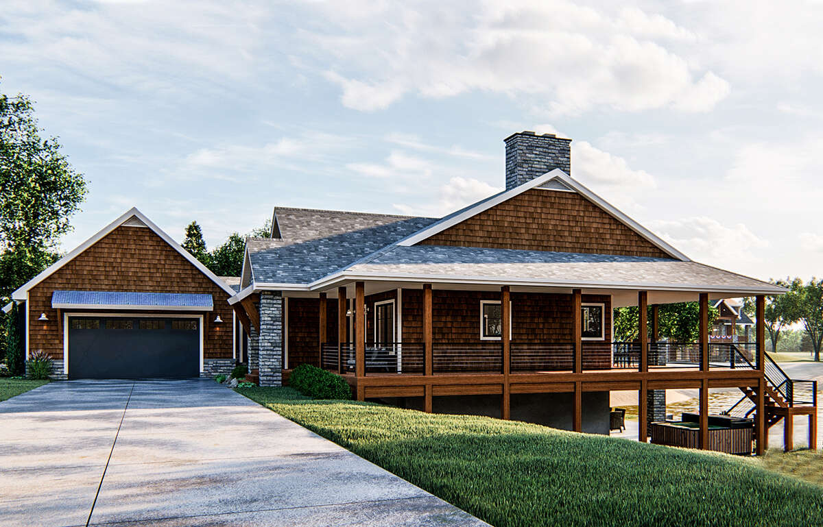 Mountain Rustic Plan 1 802 Square Feet 2 Bedrooms 2 Bathrooms