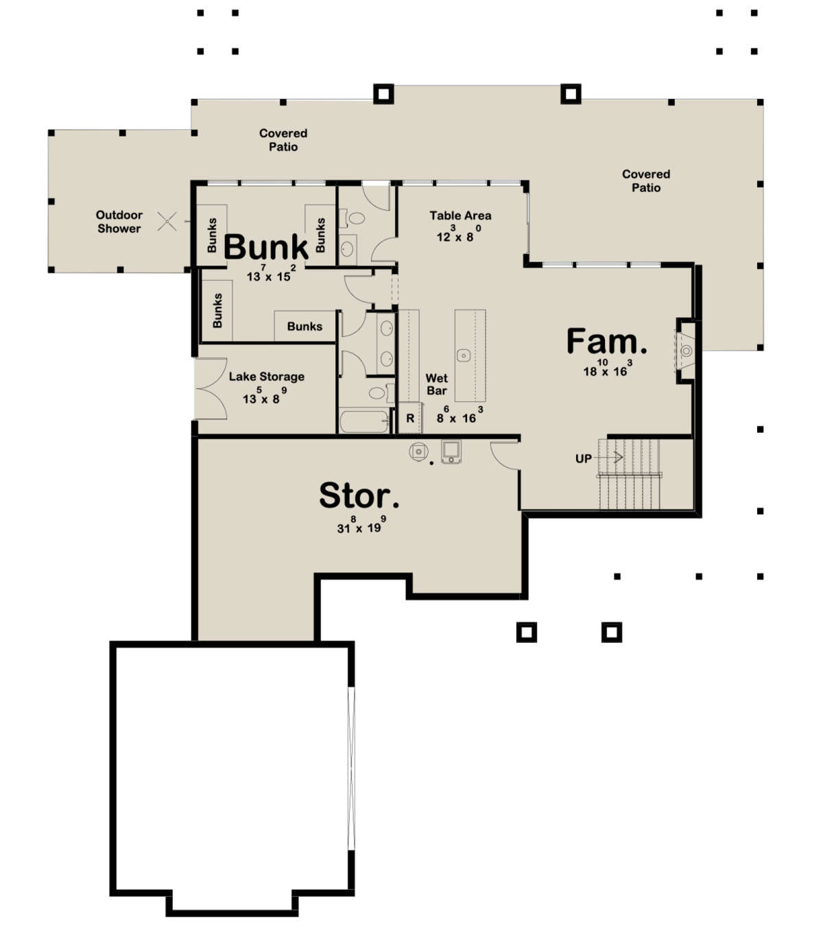 Mountain Rustic Plan 1 802 Square Feet 2 Bedrooms 2 Bathrooms 963