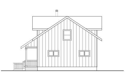 Cabin House Plan #035-00848 Elevation Photo