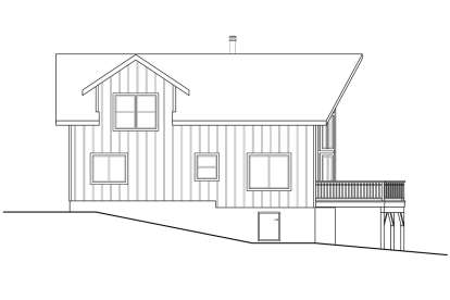 Cabin House Plan #035-00848 Elevation Photo