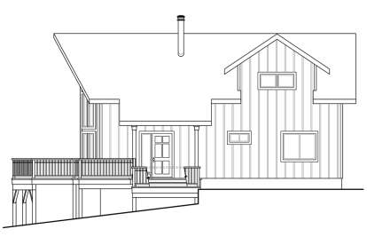 Cabin House Plan #035-00848 Elevation Photo