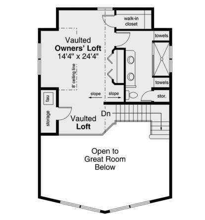 Second Floor for House Plan #035-00848