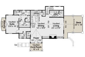 Main Floor for House Plan #035-00850