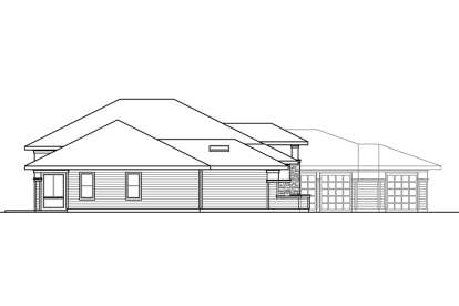 Prairie House Plan #035-00851 Elevation Photo