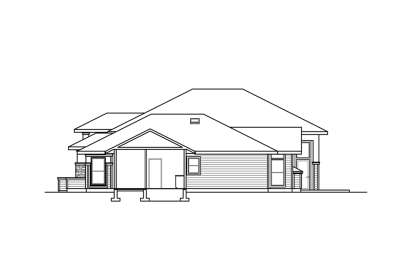 Prairie House Plan #035-00851 Elevation Photo