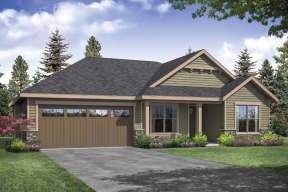 Ranch House Plan #035-00852 Elevation Photo
