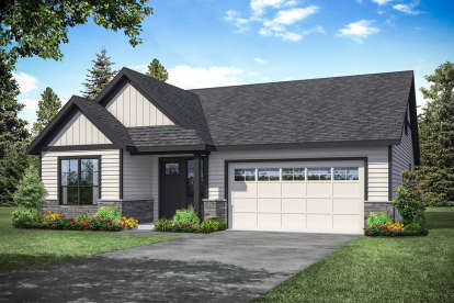 Ranch House Plan #035-00853 Elevation Photo