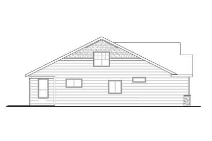 Ranch House Plan #035-00853 Elevation Photo