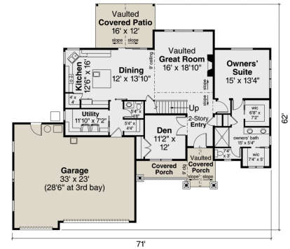 Main Floor for House Plan #035-00854