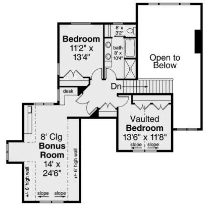 Second Floor for House Plan #035-00854