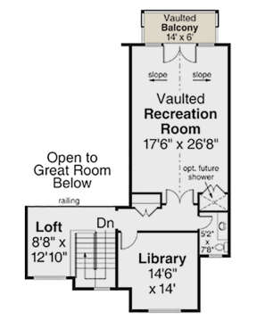 Second Floor for House Plan #035-00856