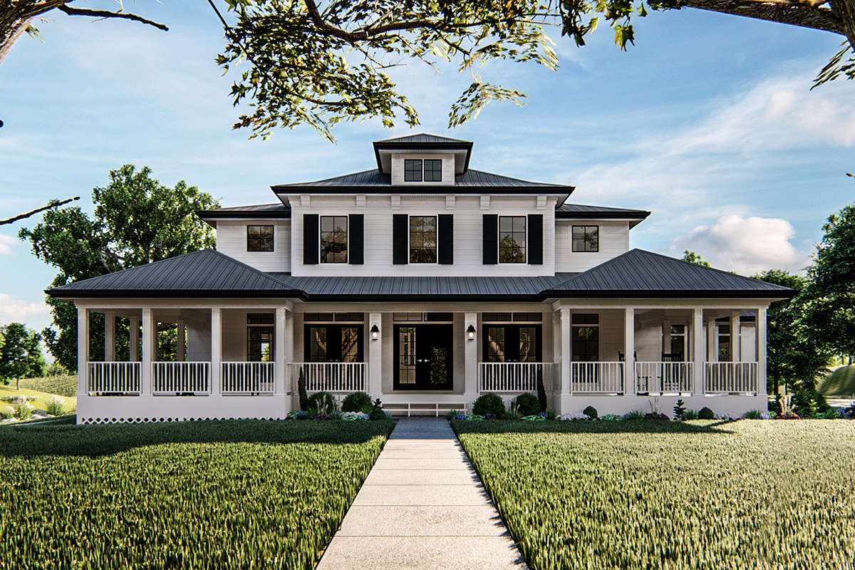 Southern Plan: 3,265 Square Feet, 4 Bedrooms, 4 Bathrooms - 963-00372 Southern Plan: 3,265 Square Feet, 4 Bedrooms, 4 Bathrooms - 963-00372