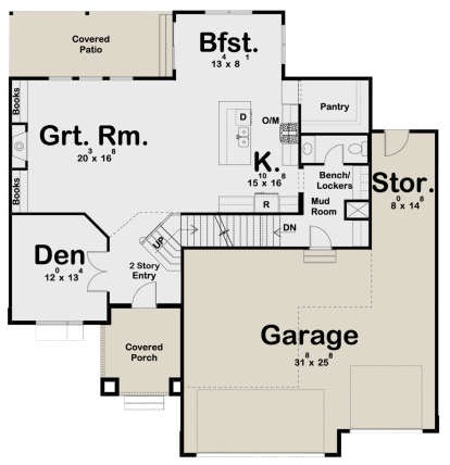 Main Floor for House Plan #963-00373