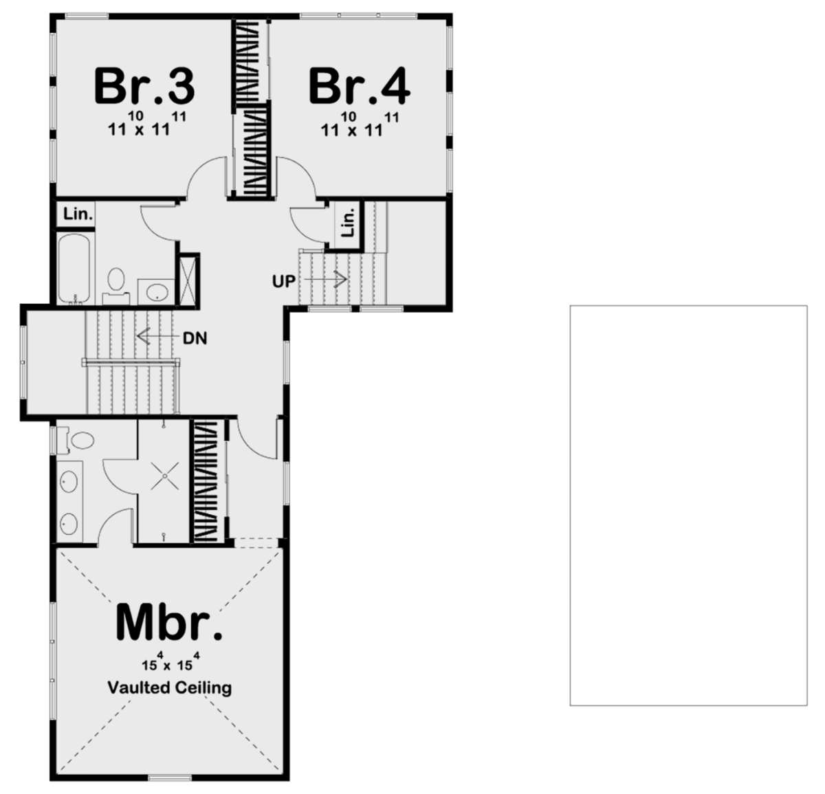 Second Floor for House Plan #963-00374