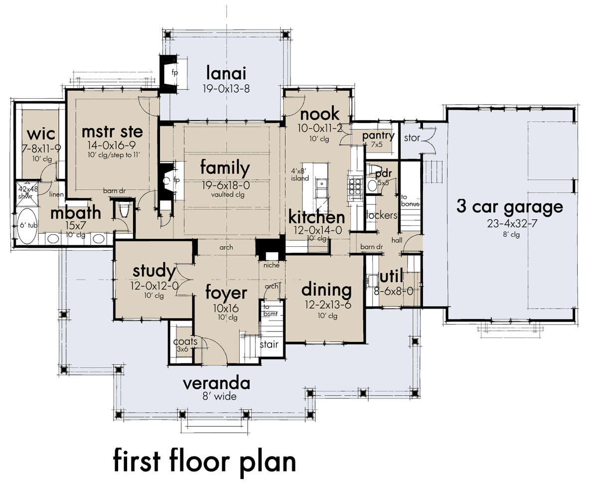 Main Floor for House Plan #9401-00106