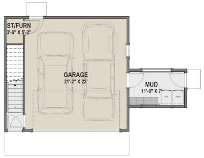 First Floor for House Plan #425-00024