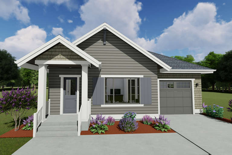 Craftsman House Plan #425-00025 Elevation Photo