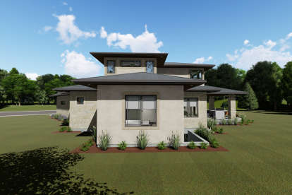 Prairie House Plan #425-00026 Elevation Photo