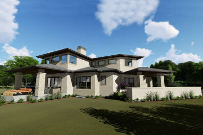 Prairie House Plan #425-00026 Elevation Photo