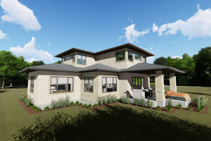 Prairie House Plan #425-00026 Elevation Photo