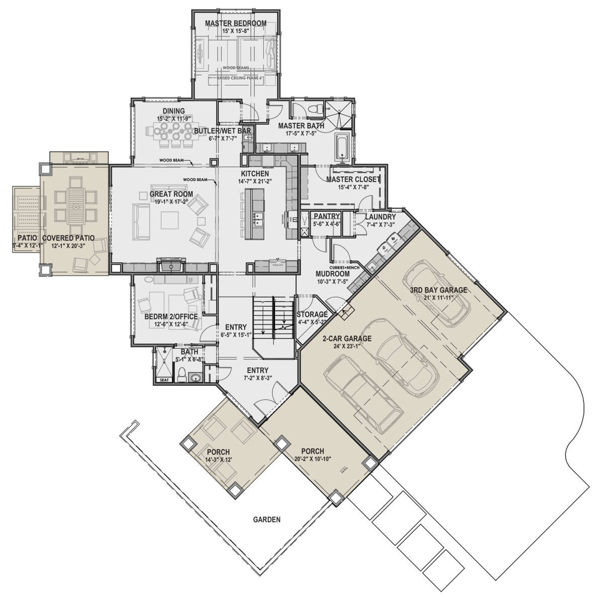 Main Floor for House Plan #425-00026