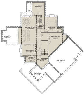 Basement for House Plan #425-00026
