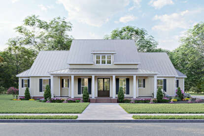 Modern Farmhouse House Plan #4534-00019 Elevation Photo