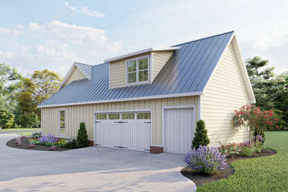Modern Farmhouse House Plan #4534-00019 Elevation Photo