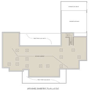 Basement for House Plan #4534-00019