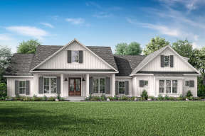 Modern Farmhouse House Plan #041-00204 Elevation Photo