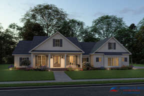 Modern Farmhouse House Plan #041-00204 Elevation Photo