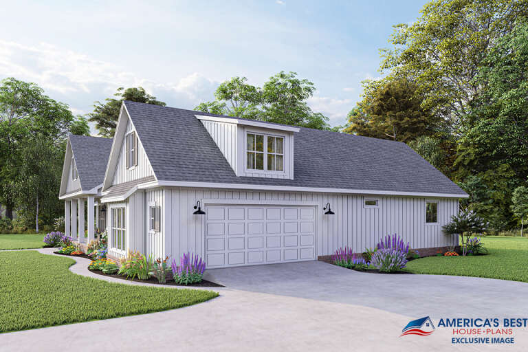 Modern Farmhouse House Plan #041-00204 Elevation Photo