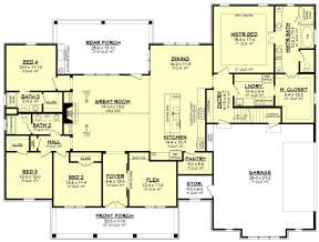 Main Floor for House Plan #041-00204