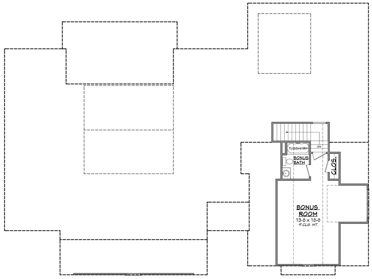 Bonus Room for House Plan #041-00204