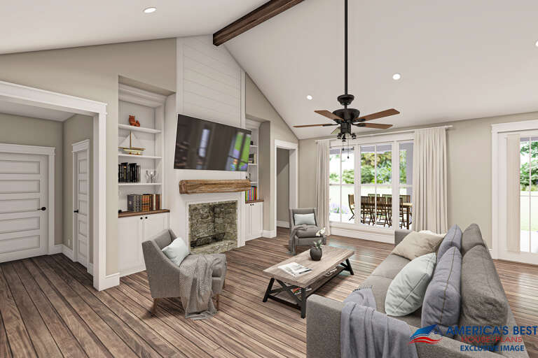 Modern Farmhouse House Plan #041-00204 Additional Photo