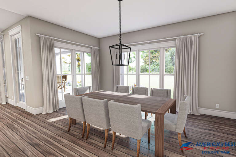 Modern Farmhouse House Plan #041-00204 Additional Photo