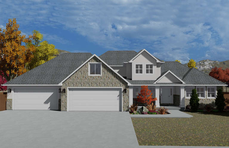 House Plan House Plan #23995 Front Elevation 