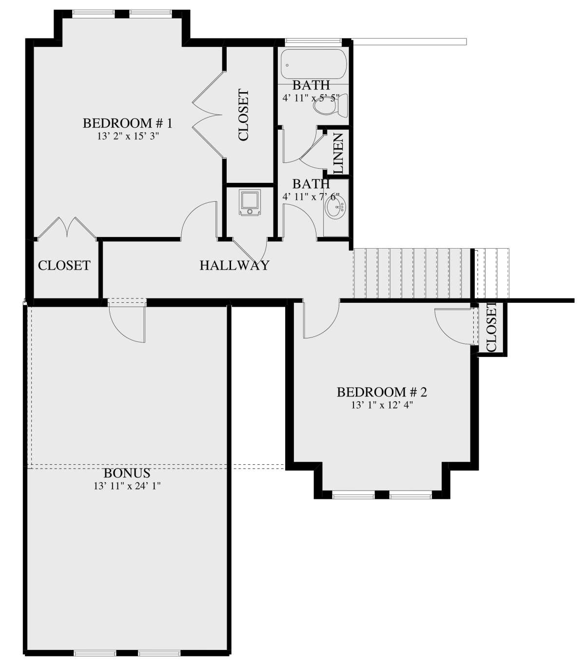 Second Floor for House Plan #2802-00043