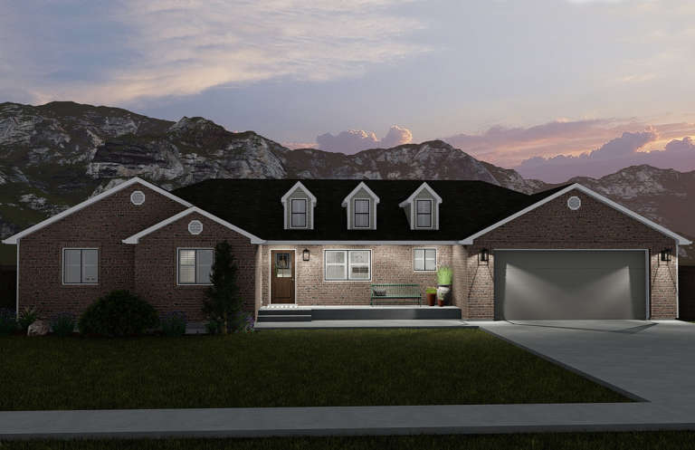 House Plan House Plan #23997 Front Elevation 