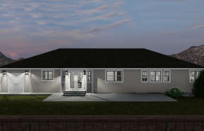 Ranch House Plan #2802-00044 Elevation Photo