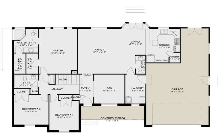House Plan House Plan #23997 Drawing 1