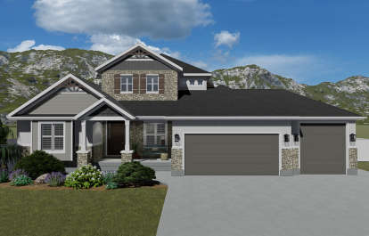 Northwest House Plan #2802-00045 Elevation Photo