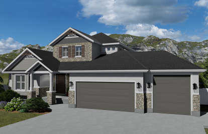 Northwest House Plan #2802-00045 Elevation Photo