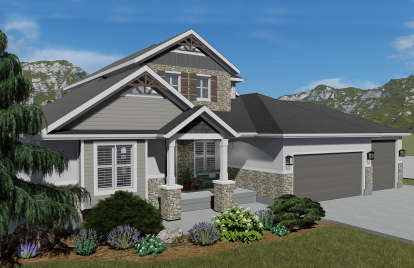 Northwest House Plan #2802-00045 Elevation Photo